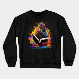 Platypus Reads Book Crewneck Sweatshirt